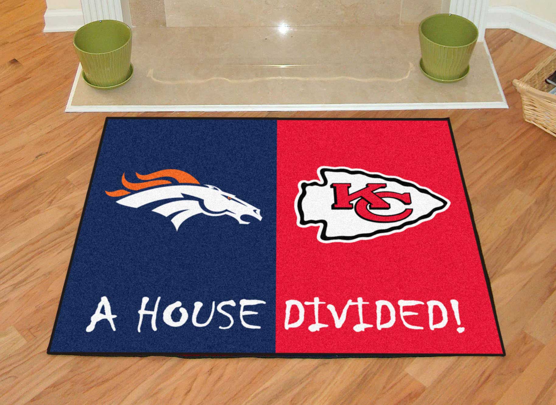 Dallas Cowboys Kansas City Chiefs House Divided Rug Shop
